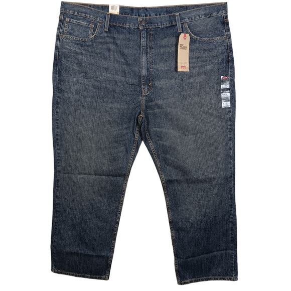 Levi's 559 Relaxed Straight Blue Wash Jeans Size 50 x 32 Big and Tall NWT - Picture 1 of 12